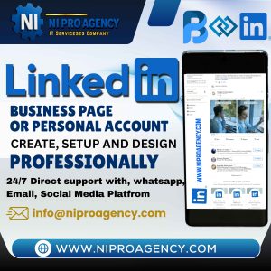 Linkedin business account or personal account create, setup and design Professionally